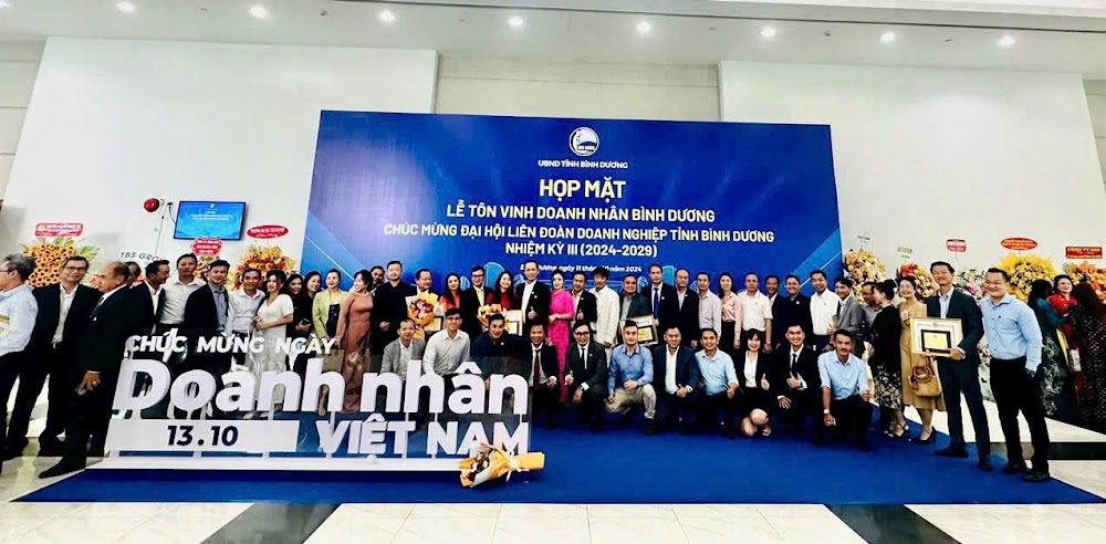 Doanh nhân, doanh nghiệp hội viên Bình Dương được vinh danh Sao Vàng Đất Việt, Sao Đỏ và Doanh nhân trẻ khởi nghiệp xuất sắc